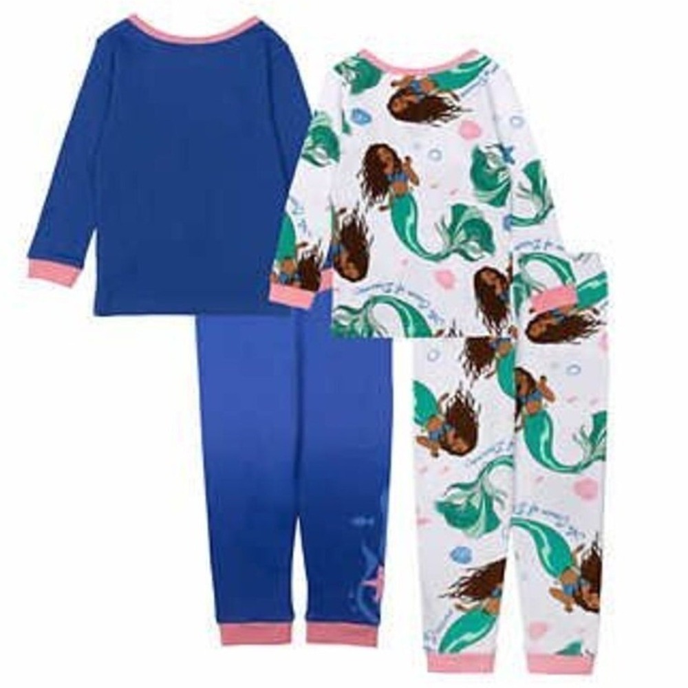 Disney Ariel Character Kids' 4-piece Cotton Pajama Set Size 2T New with Tags! - Picture 2 of 7